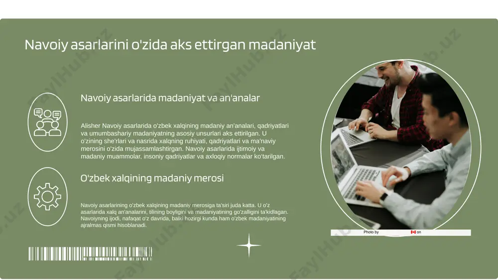m rol o'ynaydi. navoiy o'z asarlarida millatning ma'naviy qadriyatlarini ifoda etib, yosh avlodni to'g'ri tarbiyalashga chaqiradi. uning fikrlarida milliy ma'naviyatni rivojlantirishga qaratilgan g'oyalar muxim o'rin tutadi, bu esa zamonaviy o'zbekistonda ham dolzarb ahamiyatga ega. navoiyning "muhokamat al-lug'atayn" asarida til va madaniyatning ahamiyati, o'ziga xosligini saqlashga qaratilgan fikrlar milliy qadriyatlarimizni yanada kuchaytiradi. shu sababli, navoiy asarlaridagi temalar, o'zbek milliy qadriyatlarining asosini tashkil etadi. photo by brooke cagle on unsplash navoiy asarlaridagi axloqiy qadriyatlar navoiy asarlarida axloqiy qadriyatlar va ularning jamiyatga ta'siri alisher navoiy asarlarida axloqiy qadriyatlar, insoniylik, adolat va mehr-muruvvat tushunchalari asosiy o'rin egallaydi. uning asarlarida jamiyatda axloqiy me'yorlar va qadriyatlarni shakllantirishga qaratilgan fikrlar mavjud bo'lib, bu qadriyatlar odob-axloq tarbiyasiga ta'sir ko'rsatadi. axloqiy tarbiya va navoiy asarlari navoiy asarlari yosh avlodni axloqiy tarbiya bilan ta'minlashda muhim manba hisoblanadi. u insonni ma'naviy jihatdan yetuklashtirish, yurt sevishni va insonparvarlikni targ'ib etadi. bu asarlar orqali axloqiy tarbiya jarayoni yanada samaraliroq bo'ladi. navoiy va milliy …