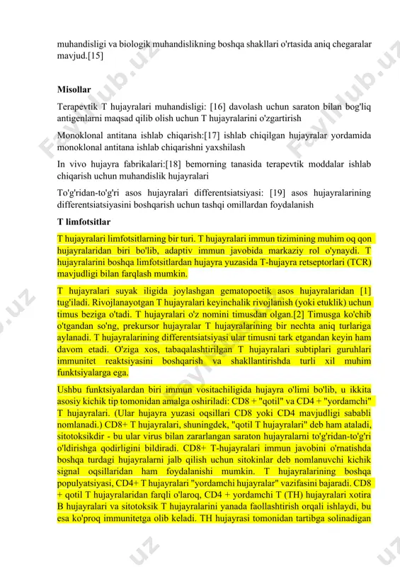 tamm yaratish uchun e. coli da vitreoscilla gemoglobin genini muvaffaqiyatli ifodaladilar.[10] ] asos hujayra muhandisligi hujayra muhandisligining alohida bo'limlaridan biri asos hujayralarini o'zgartirish va sozlashni o'z ichiga oladi. asos hujayralarini davolash va davolash bo'yicha so'nggi tadqiqotlarning aksariyati yuqorida aytib o'tilgan hujayra muhandislik usullariga to'g'ri keladi. asos hujayralari noyobdir, chunki ular boshqa turdagi hujayralarga differensiyalanishi mumkin, ular keyinchalik yangi terapevtik vositalarni ishlab chiqarish uchun o'zgartirilishi yoki hujayra muhandisligi bo'yicha keyingi harakatlar uchun asos bo'lishi mumkin.[11] yo'naltirilgan asos hujayralari muhandisligiga misollardan biri sarkopeniya yoki mushaklarning atrofiyasini davolash uchun pro-miogenik omillarni ishlab chiqarishni ta'minlash uchun asos hujayralarini miyositlarga qisman ajratishni o'z ichiga oladi.[12] tarix "hujayra muhandisligi" iborasi birinchi marta 1968 yilda nashr etilgan maqolada yoqilg'i xujayralarini takomillashtirish jarayonini tasvirlash uchun ishlatilgan.[13] keyinchalik bu atama boshqa hujjatlar tomonidan aniqroq "yoqilg'i xujayrasi muhandisligi" ishlatilgunga qadar qabul qilindi. ushbu atama biologik kontekstda birinchi marta 1971 yilda suv o'tlari hujayralari orasidagi reproduktiv qopqoqlarni payvand qilish usullarini tavsiflovchi …