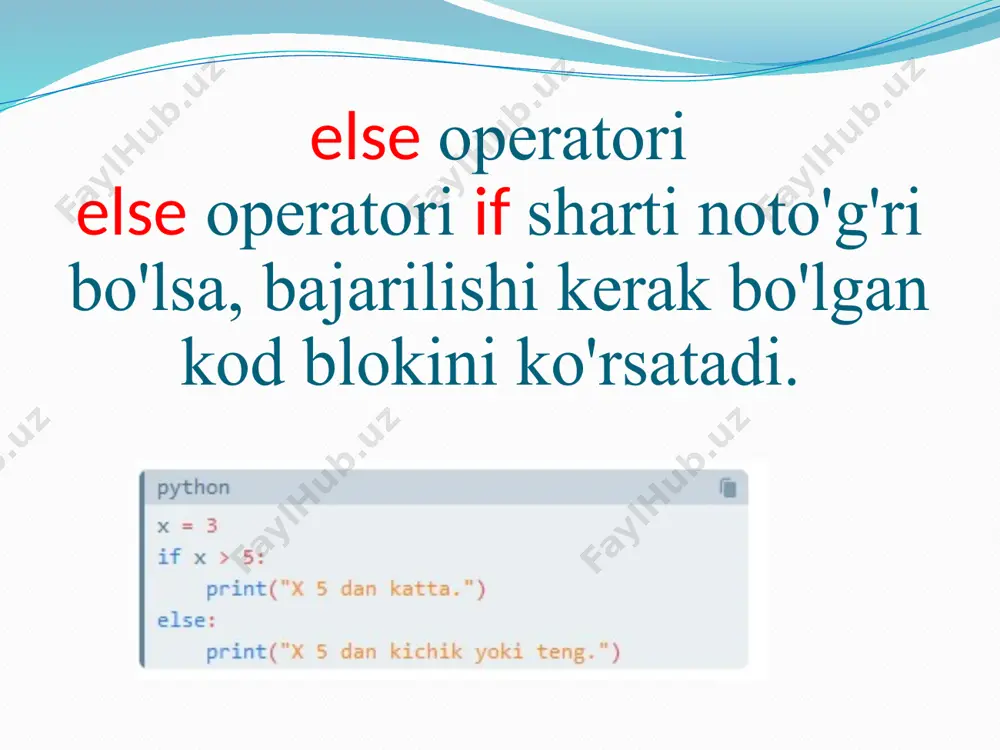 python'da shart va for operatorlari - Page 4