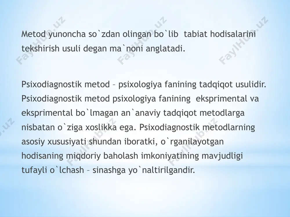 psixodiagnostik tekshiruvda qo`llaniladigan asosiy metodlar - Page 3