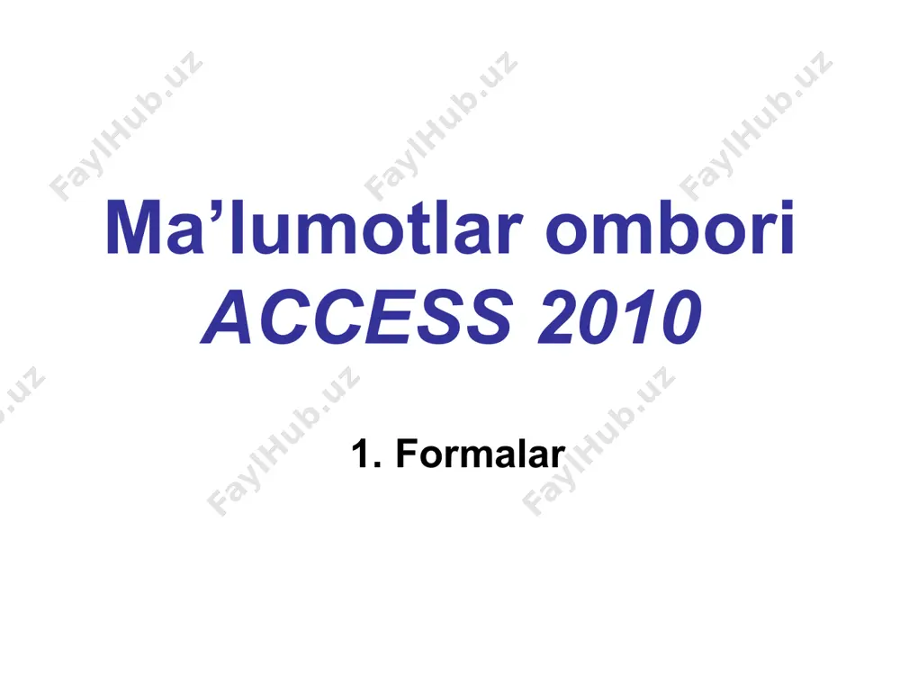 ma’lumotlar omborini boshqarish tizimlari - Page 4