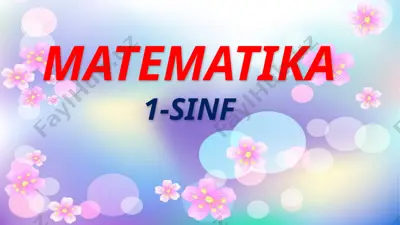sonlarni o‘nlikdan o‘tib ayirish — PPTX