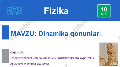 dinamika qonunlari — PPTX