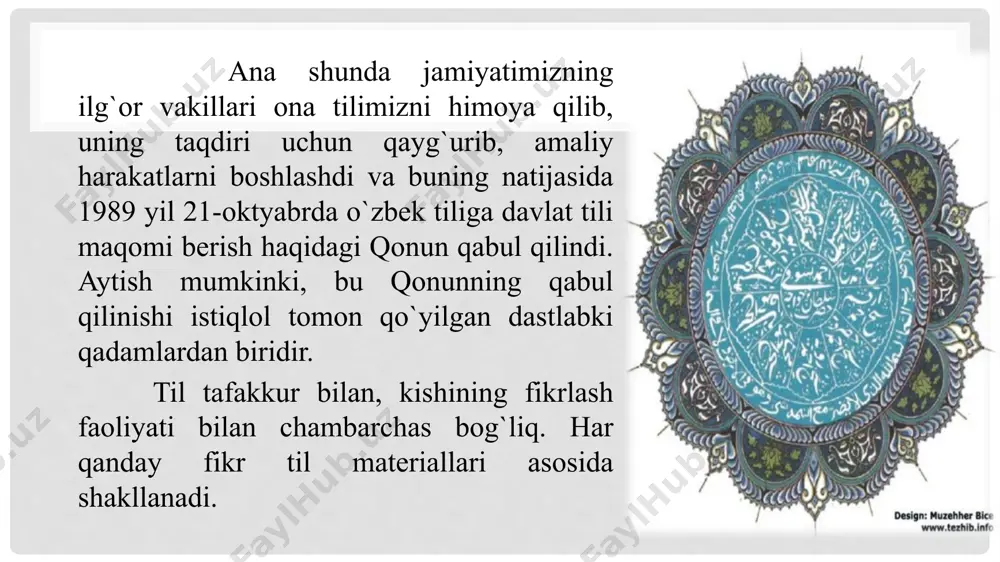til tushunchasi va funksiyalari, tilshunoslik haqida umumiy ma’lumot - Page 5