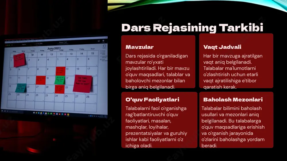 informatika va axborot texnologiyalari fanining dars rejasini tuzish - Page 5
