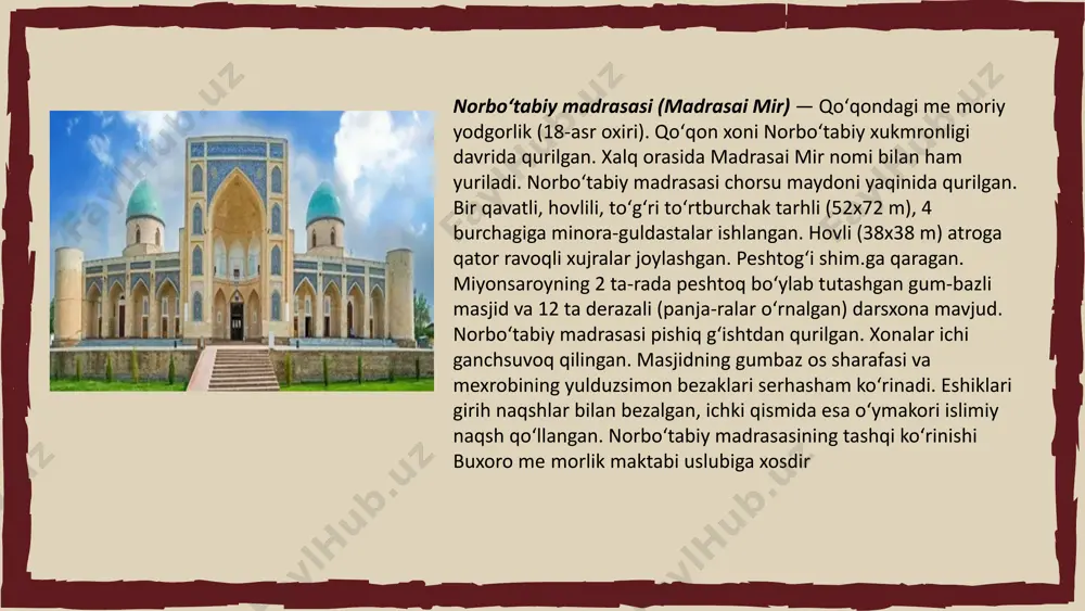 qo’qon xonligi me’morchiligi - Page 5