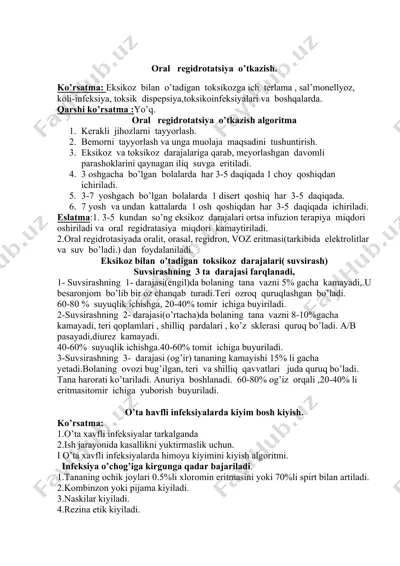 oral regidrotatsiya o’tkazish — DOCX
