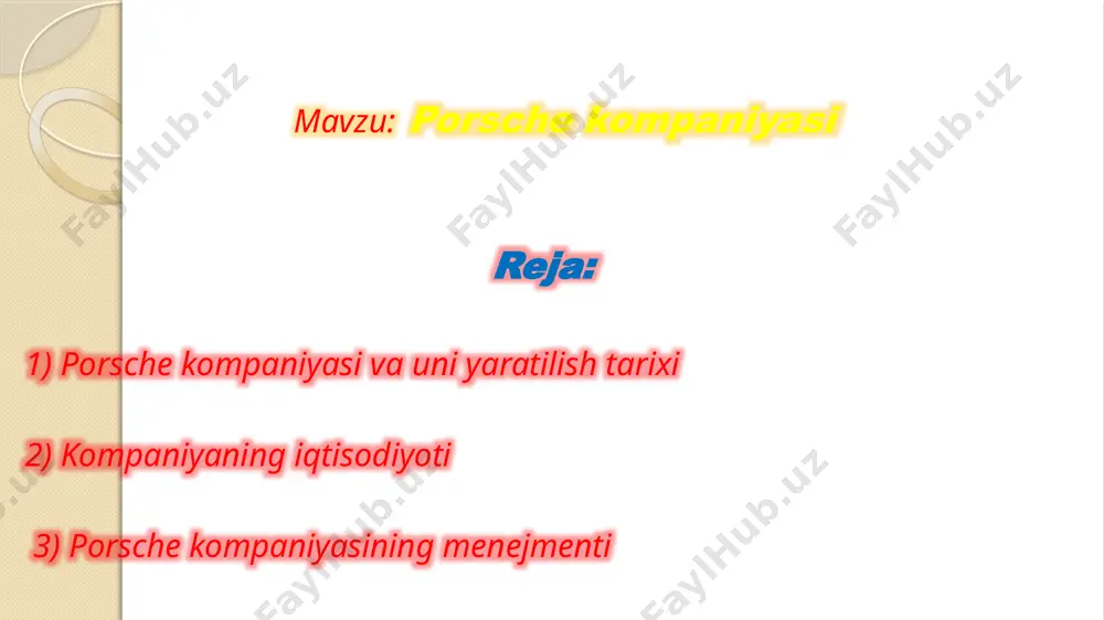 lajakdagi barcha porschelarning avlodiga aylandi. ushbu misolni yaratish uchun ferdinand porsche volkswagen käfer - dan koʼplab komponentlardan foydalangan. 1939 — 1945- yillardagi ikkinchi jahon urushi davrida kompaniya harbiy mahsulotlar - xodimlar uchun transport vositalari va amfibiyalarni ishlab chiqarish bilan shugʼullangan. ferdinand porsche nemis tiger p ogʼir tanklarini, shuningdek maus super ogʼir tankini ishlab chiqishda ishtirok etdi. 1945- yil dekabr oyida u harbiy jinoyatlarda ayblanib hibsga olindi va qamoqqa tashlandi va u yerda 20 oy oʼtirdi. shu bilan birga, uning oʼgʼli ferdinand ( qisqa ismi ferry ) anton ernst oʼz avtomobillarini ishlab chiqarishni boshlashga qaror qildi. gmünde shahrida ferry porsche oʼzi tanigan bir qancha muhandislar bilan birgalikda bazasida dvigateli va alyuminiy ochiq korpusli prototipini yigʼdi va uni ommaviy ishlab chiqarishga tayyorgarlik ko‘ra boshladi. 1948- yil iyun oyida ushbu nusxa umumiy foydalanishdagi yo'llar uchun sertifikatlangan. 9- yil oldin boʼlgani kabi, bu yerda yana volkswagen käfer agregatlari jumladan 4- silindrli havo sovutgichli dvigatel, …