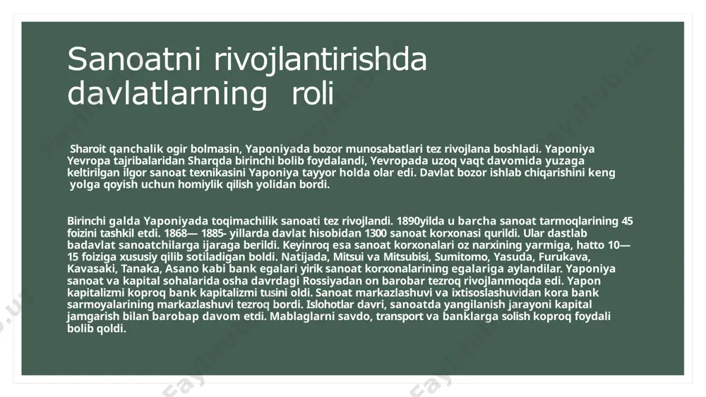 i 13 ta mayda hokimlikka bolib tashladi. zululend hokimliklarini ozaro urushtirib, oz foydasiga ish ko`rish ingliz hukmdorlariga xos xususiyatga aylandi. e'tiboringiz uchun raxmat! image10.png image11.png image12.png image13.png image14.png image2.png image3.png image4.png image5.png image6.png image7.png image8.png image9.png image1.png image15.png image16.jpg image17.jpg image18.png image19.png image20.png image21.png image22.png image23.jpg image24.png image25.png image26.png image27.png image28.png image29.png image30.png image31.png image32.png image33.png image34.png image35.png image36.png