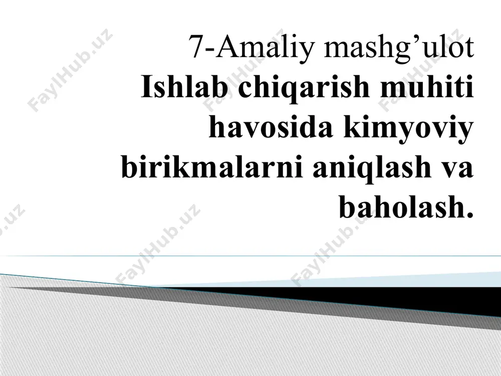 iy moddalarning chiqarilishi yoki metabolik jarayondan hosil bo’ladigan birikmalarning chiqarilishi ham jigar orqali amalga oshiriladi. ayrim turdagi moddalargina ter bezlari, o’pka, chiqaruv yo’llari, so’lak bezlari orqali chiqarilishi mumkin, ayrim yog’da eruvchi moddalar ona suti orqali chiqarilib, bola organizmiga kirishi ham mumkin. kimyoviy moddaning tabiati, moddaning dozasi va uning ta‘sir etish muddatiga bog’liq holda organizmda o’tkir va surunkali zaharlanish holatlarini yoki moddaning spetsifik ta‘sir samarasi kelib chiqishi mumkin. zaharlangan holatning yuzaga kelishi bir qator gigiyenik tasniflarga bog’liq holda bo’lishi ham mumkin: moddaning suvda yoki yog’da eruvchanligi, barqarorlik darajasi, kumulyativlik xususiyati, zaharlilik sinfi va dozasi. organizm uchun xavflilik darajasi bo’yicha shu moddaning barcha gigiyenik ta‘riflarini inobatga olgan holda barcha sanoat zaharlarini 4 zaharlilik sinfiga bo’lish qabul qilingan: 1-sinf – o’ta xavfli moddalar; 2-sinf - yuqori xavfli moddalar; 3-sinf - o’rtacha xavfli moddalar; 4- sinf - kam xavfli moddalar. xavflilik sinfini aniqlash uchun bir qator toksikologik parametrlardan foydalaniladi: ld 50 , cl 50 …