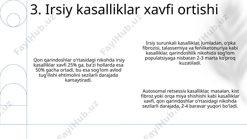 qarindosh urugʻlar órtasidagi nikohning salbiy oqibatlari - Page 5