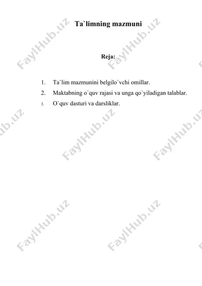 ta`limning mazmuni — DOC