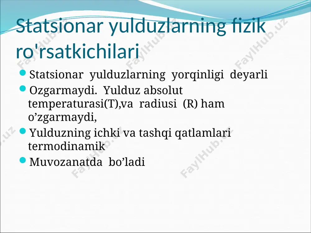 astrofizikada nostatsionar yulduzlar tabiatini o’rganish - Page 4