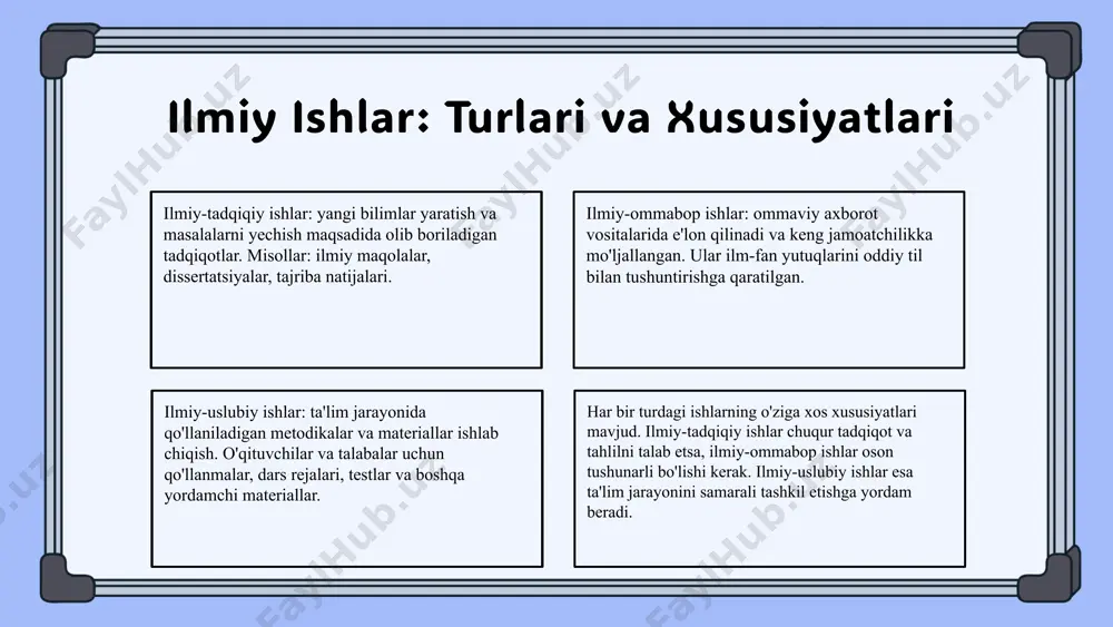 ilmiy tadqiqot va o‘quv-uslubiy ishlar turlari - Page 4