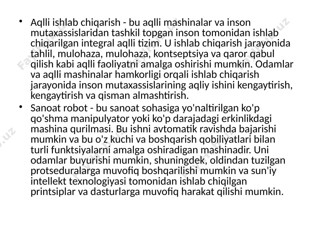 jakda xitoyning&# 39 sanoat robot sanoatining barqaror o'sishini davom ettirish davom etmoqda va 2020 yilga kelib sanoat ko'lami 60 milliard yuandan oshishi kutilmoqda, bu o'rtacha yillik o'sish sur'ati taxminan 24%. 2-rasm. smart industry ga misol 2015-2020 yillarda xitoy&# 39 robot sanoatining ko'lami va o'sishi hozirgi vaqtda sanoat robotlari avtomobillar, metall buyumlar, elektronika va kauchuk kabi sohalarda keng qo'llanilgan. ifr hisobotiga ko'ra, 2017 yilda xitoy, janubiy koreya, yaponiya, amerika qo'shma shtatlari va germaniya va boshqa yirik mamlakatlar sanoat avtomatizatsiyasini o'zgartirish talabidan kelib chiqib, sanoat robotlarining umumiy sotuvi global sotuvlarning taxminan 3/4 qismiga yetdi . amaliy dasturlarning keng stsenariylari, hamkorlikdagi robotlarning savdosi o'sishda davom etmoqda hozirgi vaqtda sanoat robotlarini qo'llash stsenariylari tobora kengayib bormoqda va qattiq ishlab chiqarish muhiti robotning hajmi, vazni va egiluvchanligiga nisbatan yuqori talablarni ilgari surmoqda. foydalanish, barqarorlik va aqlning qulayligi cheklanganligi sababli, an'anaviy robotlar odatda ishlov berish vazifalarini bajarishda odamlardan uzoq turishlari va odamlar jarohatlanishiga yo'l qo'ymaslik uchun …