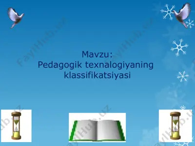 pedagogik texnologiya — PPTX