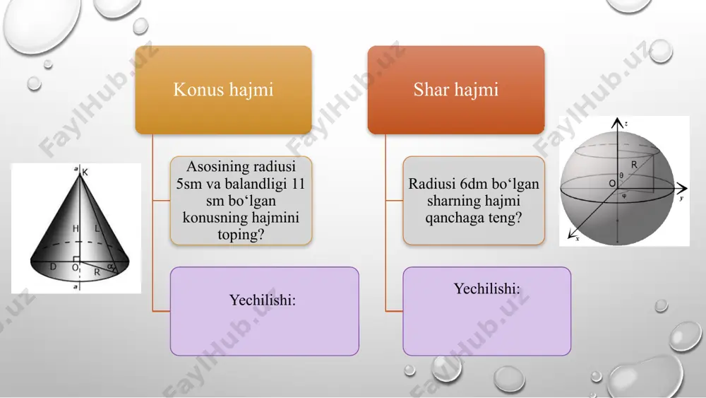 jismning hajmi va uni o‘lchash - Page 5