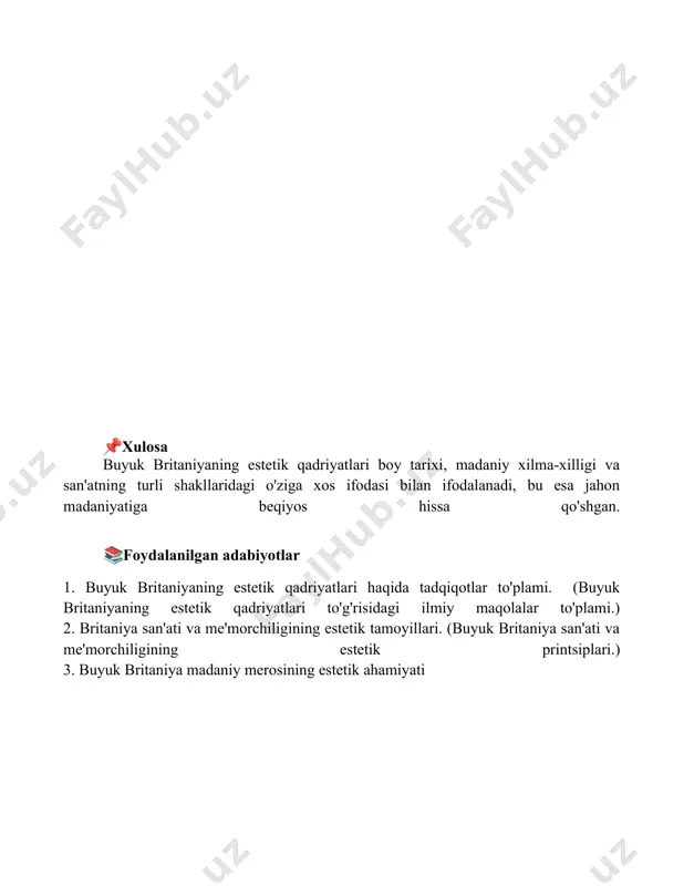 buyuk britaniyaning estetik qadriyatlari - Page 5