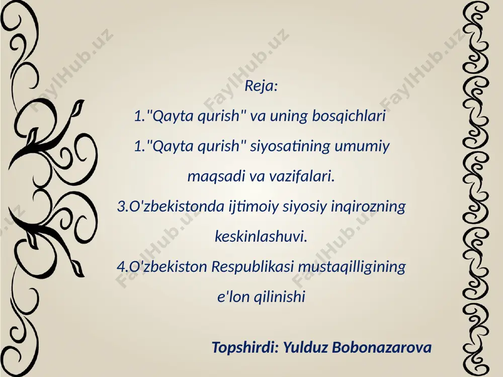 qayta qurish va uning bosqichlari - Page 2