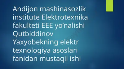 elektr erozion — PPTX