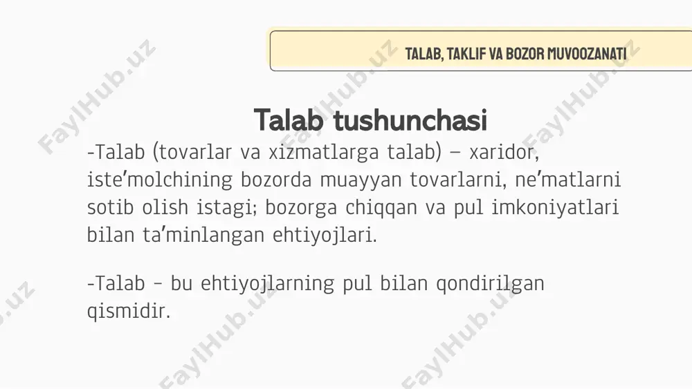 talab, taklif va bozor muvozanati - Page 3