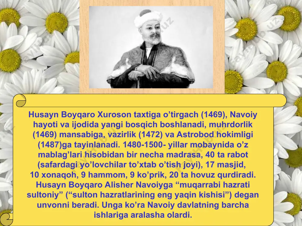 ltaklik qilsa, uning qoshida uyatsiz va e'tiborsiz bo’ladi. bu davr bog’ining xasxashak singari odamlari shamoldek betayin, yengiltak kishilari oldida hilm ahli go’yo og’ir tabiatli va yomon fe'lli, deb kamsitiladi. ularning o’zlari esa, quyundek tuproqni havoga to’zitadilar va yengiltabiatlilari bilan boshlarini go’yo ko’kka yetkazadilar. tog’ jussasini oyoq osti qilmoq — odatlari; dala-dashtlardagi zarralarni havoga sovurmoq — bularning salobatlari. bunday odamlar yeldek har eshikdan kirishga or qilmaydi; o’tdek otashdonni qizdirishdan o’zga ishni bilmaydi. yel — garchi lolaning tojini uchiradi, ammo tog’ qoyalari kamariga qanday ta'sir qila oladi? o’t tog’ etagidagi xas-xashaklarni kuydirishi mumkin, lekin quyosh uchquniga qanday tenglasha oladi?.. yel, agar ko’kka yetsa ham, baribir yengil va qadrsiz; tog’ agar tuproqqa botsa ham salobatlidir. yelning orasida o’tga yoqiladigan xas-xashaklar bor; hilm mazmunida esa, shoh tojiga qadalgudek cho’g’ kabi qizil la'l bor. kimki ko’ngilni qattiq so’z bilan jarohatlar ekan, unga achchiq til zaharli nayzadek sanchiladi. ko’ngiida til nayzasining jarohati bitmas; u jarohatga hech …