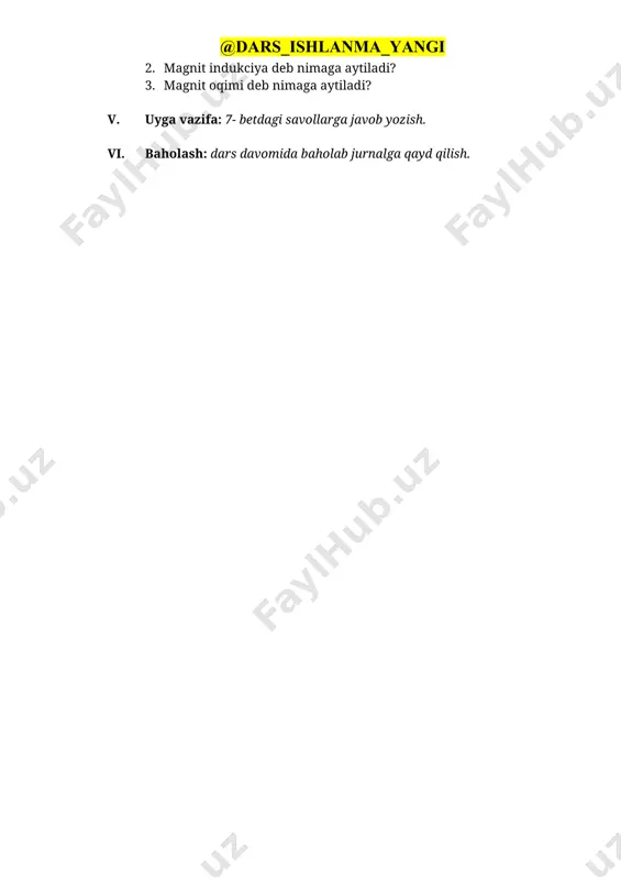 magnit maydon. magnit maydonni tavsiflovchi kattaliklar - Page 3