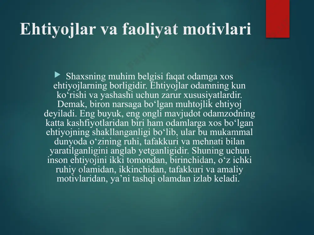 hiqarishni taraqqiy etishiga zarurat bo’lmas edi. kishilarning ehtiyoji miqdoran o’sib boradi. bu bir tomondan aholi sonining ko’payib borishi bilan bog’liq bo’lsa, ikkinchi tomondan, iste’molni ortishi bilan bog’lik. masalan, o’zbekistonda aholi soni 1990 yilga nisbatan hozirgi paytga kelib, 1,2 martaga ko’paydi. agar individual ehtiyoj o’zgarmadi deganimizda ham jamiyat miqyosida ehtiyojlar 1,2 martaga ortgan. lekin biz bilamiz odamlarni ehtiyojlari ortib boradi. masalan, xar 100 oilaga to’g’ri keladigan engil avtomobillar soni 1,3 martaga ko’paydi. demak avtomobilni ekspluatatsiyasi bilan bog’liq ehtiyojlarimiz ham shunchaga ko’paydi. ehtiyojlar tarkibi o’zgarib, ko’payib boradi. ayrim ehtiyojlar yo’qolib, o’rniga yangisi keladi, lekin yo’qolib ketadigan ehtiyojlarga qaraganda yangi vujudga keladiganlari ko’p. ishlab chiqarishning o’zi ehtiyojlarni o’sishiga, tarkibini o’zgarishiga katta ta’sir ko’rsatadi. masalan, xx asrning 40-yillarida odamlar televizor nima ekanini bilishmagan. hozirgi paytda har bir xonadonda televizor bor, ayrimlarida esa 2-3 tadan. ko’plab bunday misollarni keltirish mumkin. shuning uchun ehtiyojlar borgan sari tarkiban yangilanib, ko’payib sifat jihatdan o’zgarib boradi. mutloqo yangi extiyojlar …