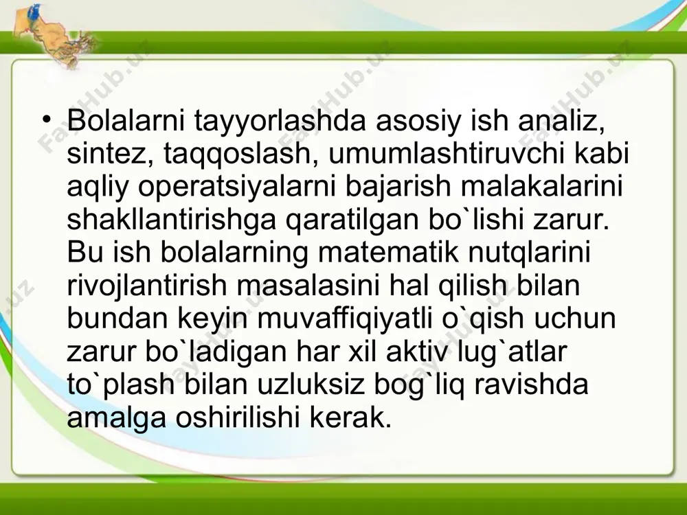 boshlang`ich sinf oxirida o`quvchilarga mavjud bo`ladigan bilim malaka va ko`nikmalar - Page 4