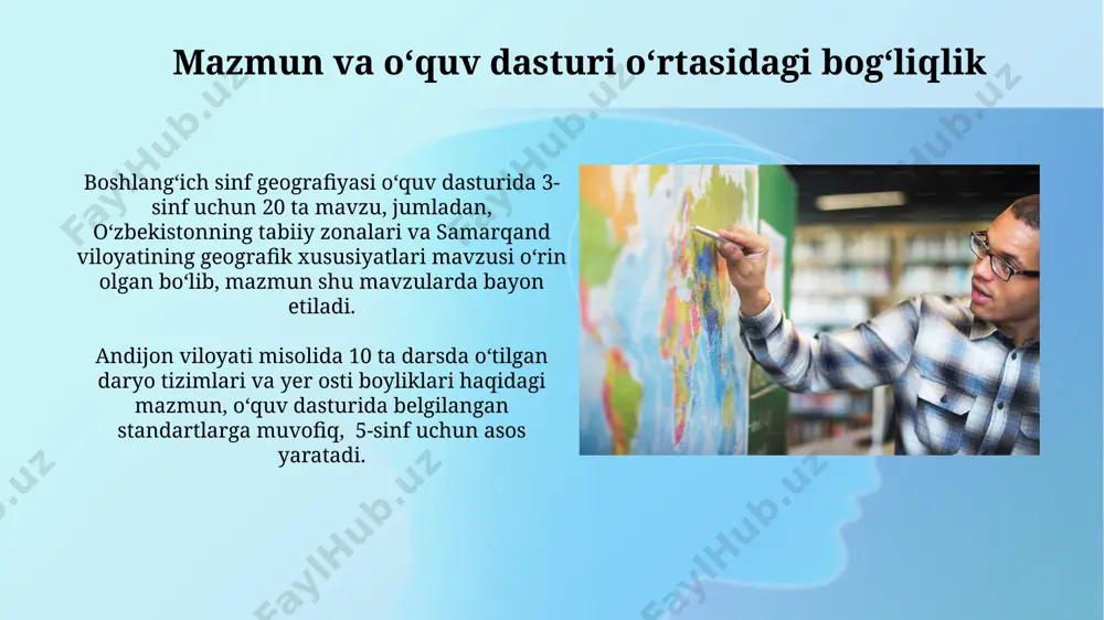 boshlangʻich maktablarda geografiya fanining mazmuni, o‘quv dasturining tahlili - Page 4