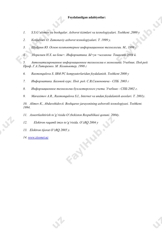 axborotli texnologiya – tizim sifatida - Page 5