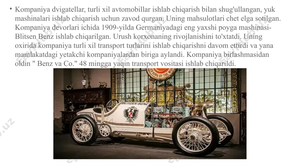 ort dasturlari va maxsus imtiyozlar bilan jozibali maoshgacha. siyosiy barqarorlik mersedesning faoliyati siyosiy barqarorlikka juda bog'liq. faraz qilaylik, u biznes bilan shug'ullanishi kerak bo'lgan mamlakatlar siyosiy beqarorlikka guvoh bo'lmoqda. bu holatda mersedes ham o'z faoliyatida uzilishlarga duch keladi va bu moliyaviy yo'qotishlarga olib keladi.rossiya-ukraina urushi tufayli mersedes rossiyaga qarshi sanksiyalar qo'llashga majbur bo'ldi. bunday siyosiy beqarorlik yo'qotishlarga olib keladi. savdodagi to’siqlar siyosiy barqarorlikdan tashqari, mercedes-benzga ta'sir qiladigan yana bir siyosiy omil hukumat tomonidan qabul qilingan soliq siyosati bo'ladi. hukumat investorlar uchun qulay soliq siyosatini qabul qilsa, bu mersedesga ham mos keladi. aks holda, bu yo'qotishlarga olib keladi.mercedes-benz o'zining sanoat soliq siyosatini qayta ko'rib chiqishi kerak, bu kompaniya soliq xarajatlari bilan ortiqcha yuklanmasligiga ishonch hosil qilishi kerak. hozirgi vaqtda rivojlanayotgan mamlakatlar hukumatlari to'g'ridan-to'g'ri xorijiy investitsiyalarni jalb qilish uchun korporativ soliqlarni kamaytirishdan manfaatdor. shuning uchun mercedes shunday mamlakatlarga sarmoya kiritishi kerak. mersedes transmilliy kompaniya bo'lganligi sababli, mersedes faoliyatiga ta'sir qiladigan yana bir …