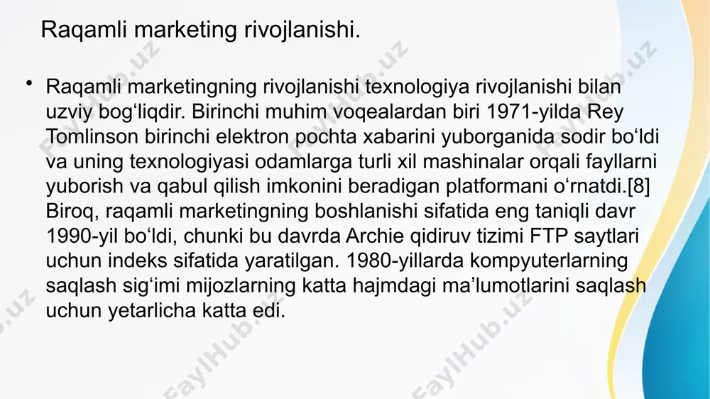 eshta yoʻnalish: bosishlarga ustuvorlik berish, qidiruv va displeyni muvozanatlash, mobil telefonlarni tushunish, maqsadlilik, koʻrish imkoniyati, brend xavfsizligi va notoʻgʻri trafik va platformalararo oʻlchovdir. smm – ijtimoiy tarmoq marketingi nima? ijtimoiy tarmoqlarning kun sayin keskin rivojlanishi bu tarmoqlar orqali biznes qilish va biznesni rivojlantirish uchun ajoyib imkoniyat yaratib berdi. smm biznesdagi brendni yaratish, rivojlantirish, undagi mahsulot va xizmatlarni sotish sonini ko‘paytirish, mijozlarni veb-saytga o‘tishini oshirish uchun odamlar foydalanadigan tarmoqlardan, facebook, instagram, youtube, telegram, unumli foydalanishdir. umuman dunyo aholisini 62.3 foizi yoki 5.04 milliard kishining ijtimoiy tarmoq ishlatishi so‘zimizga dalil bo‘la oladi. biznes egalariga mijozlar bilan muloqot qilish va yangi mijozlarni jalb qilish usullarini taqdim etishdan tashqari, smm ularga qilayotgan harakatlarining muvaffaqiyatini kuzatish va jalb qilishning yanada ko‘proq usullarini aniqlashda yordam beradi va shunga asoslangan maʼlumotlarni tahlil qiladi. 20 yil ichida, 2004-yildan (ilk ijtimoiy tarmoqlar ayni shu yili ommalasha boshlagan) 2024-yilgacha, ijtimoiy tarmoqlardagi maʼlumotlar va biznesni rivojlantiradigan reklamalarning ko‘payishi ijtimoiy tarmoqlarni hatto …