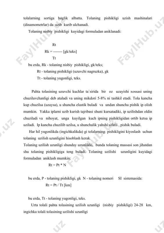 yarim mahsulot va ipning notekisligi - Page 5