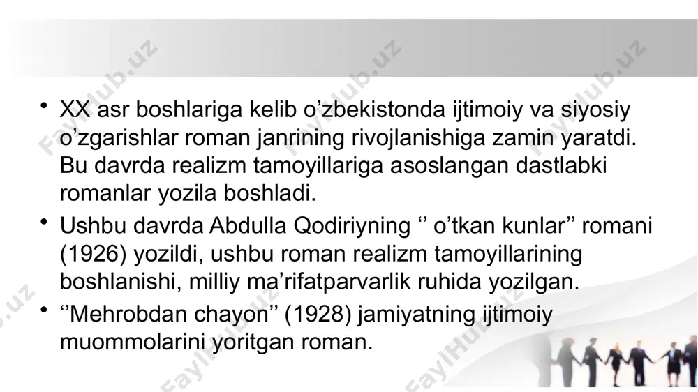 o’zbek romanchiligida yangicha tamoyillar - Page 5