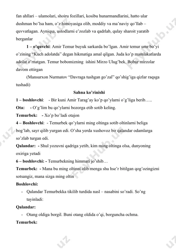 "amir temur bobomizga munosib avlod bo’laylik" tadbiri - Page 5
