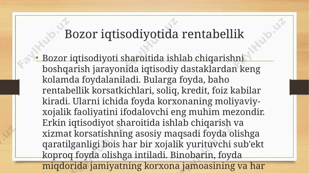 rentabellik ko’rsatkichlari marjinal tahlil metodikasi - Page 5