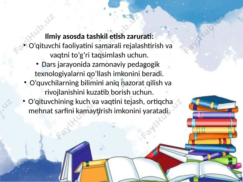 o'qituvchi mehnatini ilmiy asosda tashkil etish - Page 4