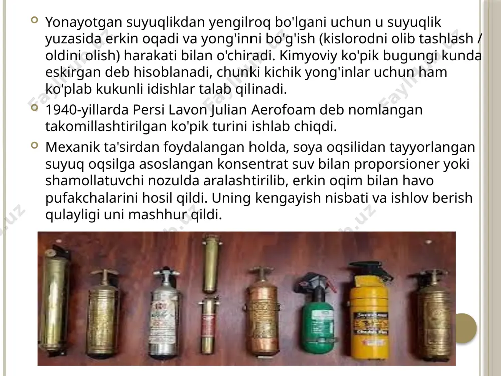 yong’in o’chirishda ko’pikli–havoli o’t o’chirgichlar yaratilish tarixi - Page 5