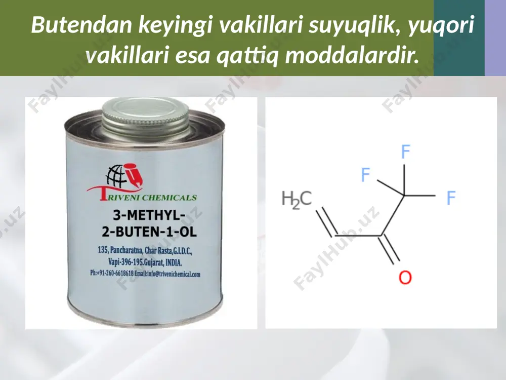 alkenlarning fizik va kimyoviy xossalari. 10 - sinf - Page 3