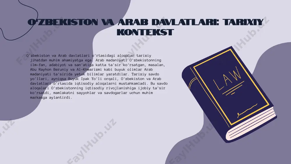 arab davlatlari o'rtasidagi investitsiya imkoniyatlari jadal rivojlanmoqda: 1. investitsiya muhitining yaxshilanishi: o'zbekistonda qonunchilik va rag'batlar orqali investorlarga qulay sharoitlar yaratilmokda. bu xorijiy kapitalni jalb qilishda muhim omil bo'lib, mamlakatimizga kelayotgan investorlar uchun ishonchli muhit taqdim etadi. 2. o'zbekistonda arab mamlakatlari investitsiyalari va muvaffaqiyatli loyihalar: masalan, baa va saudiya arabistonidan kelgan investitsiyalar energetika, qishloq xo'jaligi va infratuzilma sohalarida muvaffaqiyatli amalga oshirildi. ushbu loyihalar iqtisodiy o'sishga katta hissa qo'shmoqda. 3. kelajakdagi investitsiya istiqbollari: o'zbekistonning iqtisodiy o'sishi va mintaqaviy hamkorlikni kuchaytirish maqsadida, arab davlatlari bilan hamkorlik yanada kengaytirilishi kutilmoqda. bu esa yangi investitsiyalar kelishiga va yangi loyihalarning amalga oshishiga olib kelishi mumkin. photo by hunters race on unsplash madaniy almashinuvning ahamiyati o'zbekiston va arab davlatlari o'rtasidagi madaniy almashinuv, ikki tomonlama ta'sir va rivojlanishga olib keladi. bunday almashinuvlar madaniyatning boyishiga hissa qo'shib, tarixiy va zamonaviy an'analarni o'zaro bog'laydi. masalan, o'zbekistonning musiqasi va raqs san'atlari, arab adabiyoti va san'atidan ta'sirlanib, yangi shakllar va uslublarni yaratadi. …