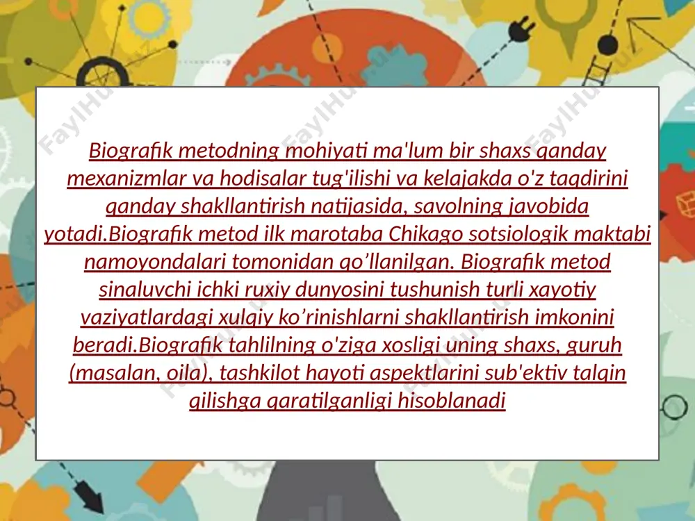 shaxsni o'rganishning biografik metodi - Page 5