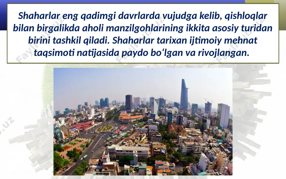 urbanizatsiya jarayonining global va regional jihatlari. 10 - sinf - Page 4