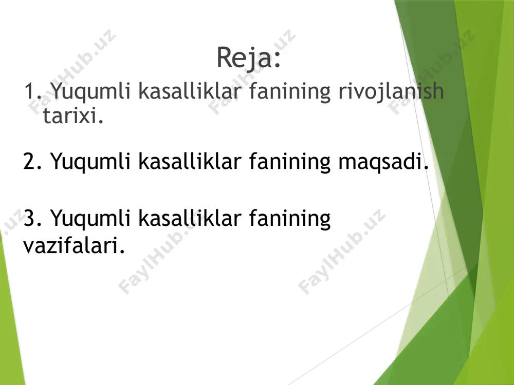ichitqi o‘t ta’sirida terida kuzatiladigan o‘zgarishlarni eslatadi. buni ko‘ðincha eshakyemi nomi bilan yuritadilar. u teridan ozroq ko‘tarilgan bo‘lib, toshma elementlari ancha yirik va qizg‘ish rangda bo‘ladi. birdaniga ðaydo bo‘ladi va uzoq vaqt saqlanmaydi – izsiz yo‘qoladi. kasallikning o‘ziga xos belgilaridan kuchli qichishish kuzatiladi. e r i t e m a – terining ma’lum sohada yaxlit qizarishidir. p a p u l a – har xil kattalikdagi va shakldagi qattiq yoki yumshoq tuguncha. v e z i k u l a – ichida seroz (tiniq) suyuqligi bo‘lgan pufakcha. p u s t u l a – ichida yiring bo‘lgan pufakcha. o‘z davrining yetuk olimi gippokrat (eramizgacha 460 377-yillar) epidemiyalar kelib chiqishini alohida «miazmalar» – havoning yuqumli bug‘lanishi bilan bog‘liq deb tushuntirgan. abu ali ibn sino (980–1037) bizga katta meros qoldirgan. uning «tib qonunlari» nomli asarida yuqumli kasalliklarning yuqumlilik xususiyati haqida qarashlar mavjud. ibn sino kasallik tarqalishini hasharotlar sonining ko‘payishi bilan bevosita …
