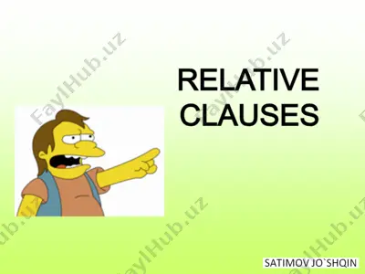 relative clauses — PPTX
