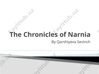 the chronicles of narnia — PPTX