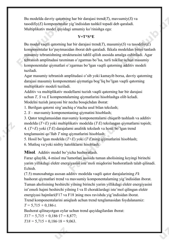 tijalarini olamiz regressiya tenglamasi quyidagicha bo’ladi =-687.997*x korrelyatsiya indeksini topamiz r===0.9797 determinatsiya koeffisiyenti d==0.9599 image1.emf image2.emf
