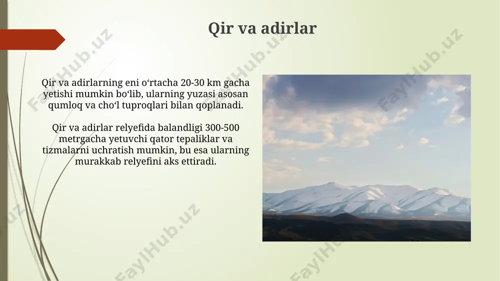 oʻzbekiston landshaftlarining asosiy turlari - Page 4