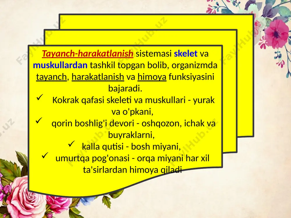 tayanch-harakatlanish sistemasining tuzilishi, funksiyasi va ahamiyati - Page 3