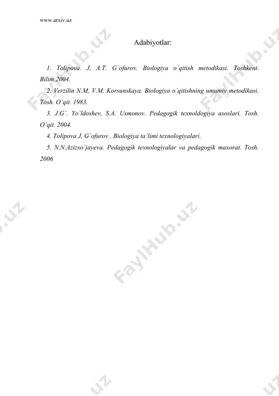 biologiyadan fakultativ mashg`ulotlarni - Page 4